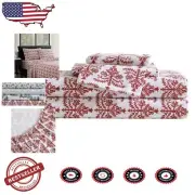 Hypoallergenic King Size Flannel Sheet Set - Warm and Cozy for All Seasons
