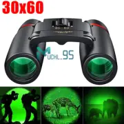30x60 Compact Folding Binoculars Telescope For Adults Kids Outdoor Bird Watching