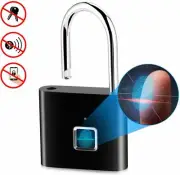 Fingerprint Padlock Waterproof Ultra Light Keyless Smart Lock with USB Charging