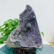 1395g Natural Amethyst Geode Mineral Specimen Crystal Quartz Energy Decoration