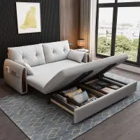 在飛比找樂天市場購物網優惠-沙發床客廳多功能兩用雙人單人書房臥室伸縮小戶型網紅實木折疊床