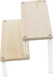 LIGIGWASH Acrylic Step Display Shelf for Perfume Makeup Tiered Organizer Riser for Jewelry Accessories Vanity Retail Use Enhanced Stability Easy Maintenance