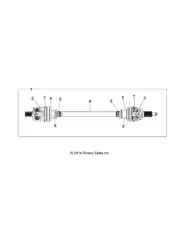 Polaris Shaft, Genuine OEM Part 1333331, Qty 1