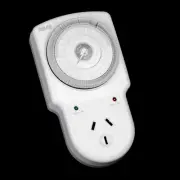 Arlec 24 Hour Timer Surge Protector PC723 Power Point Outlet Wall Socket 15min