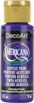DecoArt Americana Acrylic Paint 2oz-Dioxazine Purple Semi-Opaque DA-101