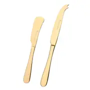 Stanley Rogers Albany Gold 2 Piece Cheese Knife Set - Robins Kitchen