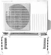 Heavy-Duty Adjustable Mini Split AC Ground Stand – Sturdy Metal Frame for 9000-18000 BTU Heat Pumps & Ductless Systems, Outdoor Stability & Easy Installation(35.4*12*18inch)