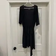 NottiBlanche Robe Black Lace 1X NWT