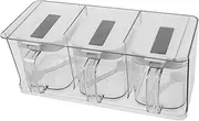 1 Set Kitchen Seasoning Box Seasoning Container with Lid Condiment Jars Acrylic Clear Spice Jars Salt Holder with Lid Mini Spice Containers Salt Holder The Pet Transparent