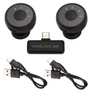 Magnetic Suction Back Clip Microphone USB-C Circular Button Lavalier3164