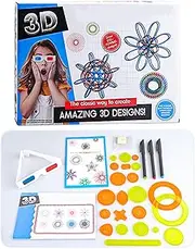 Spiral Graph - 3D Spiral Designer | Creative Painting Template Toy Multi-Functional Paper Craft Supplies for Table Home School Outdoor Preschool Family Birthday