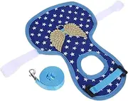 Pet Chicken Clothes Adjustable Chicken Duck Goose Harness Stylish Hen Vest Safe Rooster Leash Birds Outfit for Outdoor Activities Blue