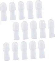 ELAYARD 15pcs Refillable Roller Bottles Containers for Essential Oils Deodorants Personal Fragrance Sturdy Leakproof Travel-friendly Design