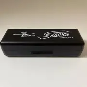 Swan Harmonica 10 Holes Key of C Blues Harp Mouth Organ Diatonic SILVER w/ Case