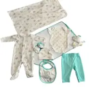 Mikey & Lottie Baby Clothing Set 9 Piece Unisex 0-3 Month Maternity Shower Gift