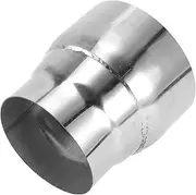 X AUTOHAUX Mandrel Exhaust Pipe Adapter Concentric Reducer Car Exhaust Pipe Tubing Piping Adapter 4" OD to 5" OD 5" Length T304 Stainless Steel Silver Tone
