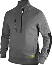 Diadora Utility Litework, workwear sweatshirt , color: Grey/Black , size: XL