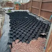 Gravel Stabilizer Grid 2 Inch, Ground Grid Driveway Walkway Slope Permeable Pavers for Pea Sands Soil Muds Filling, Outdoor Patio Shed Parking Spaces Base(3x9 m/10x30 ft)