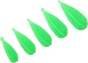5pcs Throwing Exerciser Casting Plug Sea Fishing Bait Fishing Glow Sticks Glow in The Dark Lure Casting Lure Practice Plug Practice Plugs Glow Fishing Lures Green