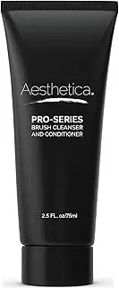 Aesthetica Makeup Brush Cleaner – Cruelty Free Make Up Brush Shampoo for any Brush, Sponge or Applicator - Made in USA - 2.5 fl oz