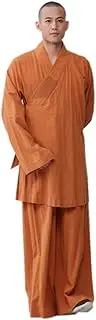 [ZanYing] Zen Clothing Sets Monk Buddhist Outfit Long Shirt Wide Leg Pants