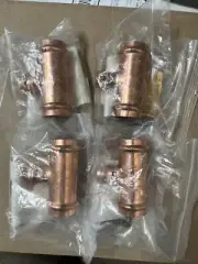 Viega ProPress 1 in. x 1 in. x 1/2 in. Press Copper Reducing Tee (79321) (4PK)