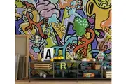 3D Color Painting WC025 Wall Murals Self-adhesive Vinyl Wallpaper Murals