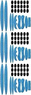 Kisangel 3 Sets Helmet Liner Padding Bike Replacement Sponge Pads for Motorcycle and Bicycle Helmets