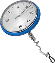 Sztxj analogue swimming pool thermometer, 40.2005, suitable for swimming pool and pond, stainless steel, easy reading of the water temperature, blu...