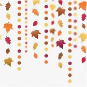 Autumn Bliss: 52 Ft Fall Leaf Garland - Perfect for Thanksgiving, Parties, Baby