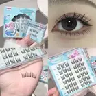 Wispy Adhesive Fake Eyelashes Reusable False Eyelash Clusters Lady