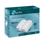 TP Link 2 Port Gigabit Passthrough Powerline Starter Kit