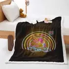 Beautiful Color Light Show 3D Warm Plush Fleece Blanket Picnic Sofa Couch