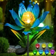 Wind Spinners Outdoor 38 Inch Metal Wind Spinner Yard Art with Stake Colorful...