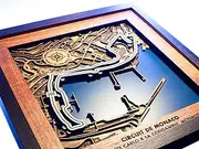 Circuit De Monaco 3D Wooden Formula 1 Wall Art