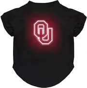 Littlearth NCAA Neon Pet T-Shirt Oklahoma Sooners