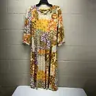 Harlow & Rose Dress Woman’s Size Small Multicolored Floral Patchwork Boho NWT
