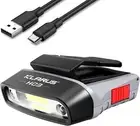 KLARUS HC3 LED COB Clip on Cap Hat Light Head Torch Motion Sensor Headlamp Gray