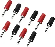 Wear Resistant, Corrosion Resistant, Easy to Plug Unplug Waterproof Male Banana Plug, Plated Brass Pin Straight for 2mm Inner Spring Panel Socket, Voltage 30VAC-60VDC, 10A with