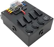 Adventure Kings 12V Compact Control Box 10 Power Connections 6 Way Fuse Block Ultra-Compact Design