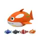 【Treewalker露遊】092042 水上漂浮造型胖魚 水上玩具 充氣玩具 橡膠內膽 小丑魚 鯊魚 兒童洗澡玩具