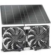 Solar Powered Fan, 18W Solar Panel Fan, 12V Solar Exhaust Fan, 4.7'' Waterproof