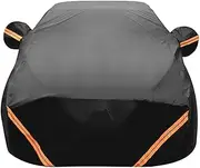 Full Car Cover Compatible with Nissan Juke 2005-2024, Waterproof Breathable Rain Snow Proof for Outside Storage(Black)