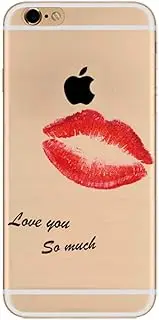for iPhone 6S Plus / 6 Plus Case, CrazyLemon Ultra Thin Slim Creative Series Pattern Printed Soft Transparent Flexible Hybrid TPU Gel Skin Clear Silicone TPU Back Protective Case Cover for iPhone 6 Plus / 6S Plus 5.5 inch - Lips