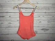 Adidas Womens Red Pink Climalite Performer XBack 3 Stripes Tank Top Shirt XS NWT