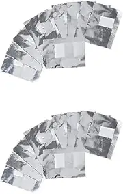 Beatifufu 2sets Nail Wraps Pad Set with Gel Remover Soak off Foil Wraps for Quick Nail Polish Removal 100pcs*2