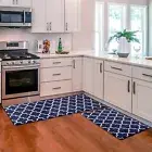 KMAT Kitchen Mat [2 PCS] Cushioned Anti-Fatigue Area Rug Sets, Waterproof Non...