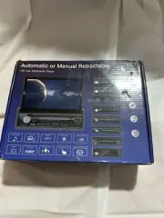 Single 1Din Car Stereo Radio Touch Screen Bluetooth Flip out Carplay Android GAA