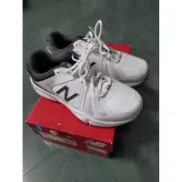 在飛比找蝦皮購物優惠-NEW BALANCE 男士  白色皮革運動鞋 MX519W