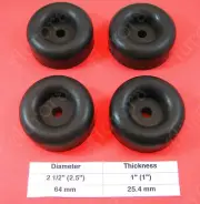 4 Rubber Feet (2.5" x 1.0") Amplifier, Receiver, Speaker, Electronic Components
